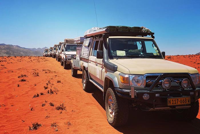 Namibië-Prive-begeleide-safari-in-konvooi-In-Convoy-drive-back-to-Windhoek