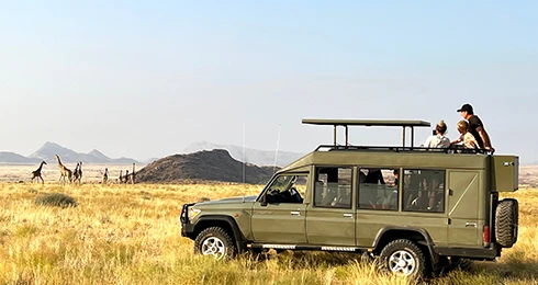 Private Safari in stretched Landcruiser Namibia